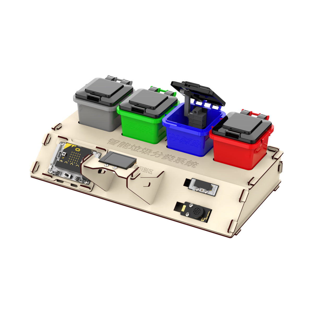 Waste Sorting Robot Kit: Hiwonder AI Vision Waste Classification Kit with Audio Broadcast Powered by micro:bit Waste Sorting Robot Kit: Hiwonder AI Vision Waste Classification Kit with Audio Broadcast Powered by micro:bit